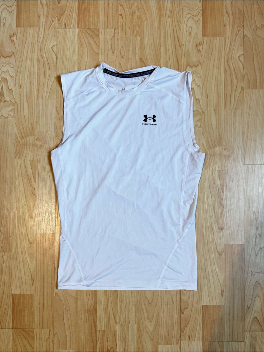 Under Armour Men’s White Sleeveless Performance Shirt - Compression